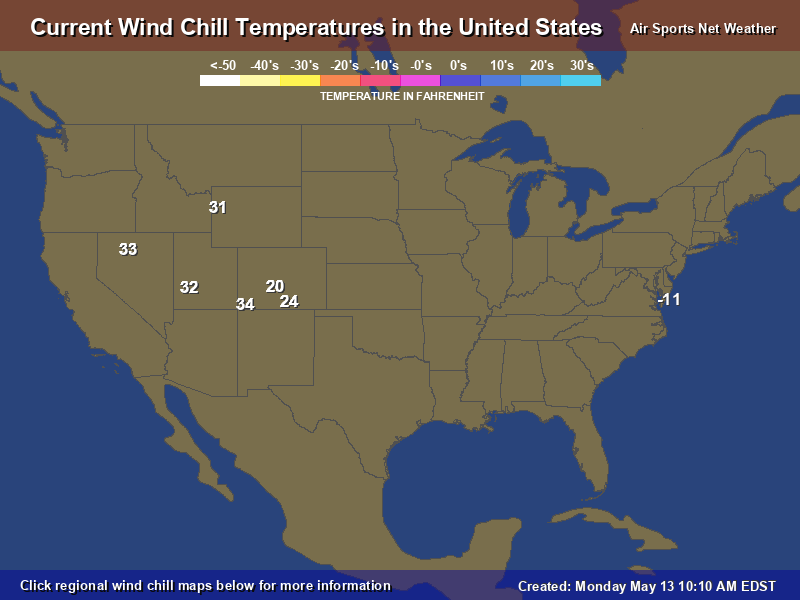 CURRENT NATIONAL WIND CHILLS MAP (#3 OF 4)