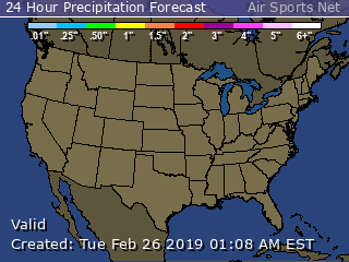 Precipitation Forecast Map
