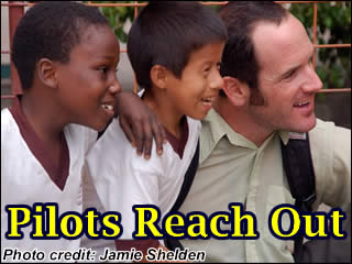 Pilots Reach Out Jeff OBrien and Children