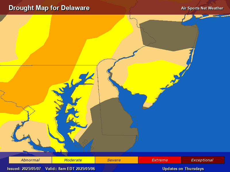 Delaware Drought Map
