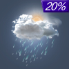 20% chance of rain on Monday