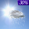 30% chance of rain on Thursday