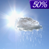 50% chance of rain Memorial Day