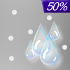 50% chance of rain & sleet Monday Night