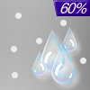 60% chance of rain & sleet Monday Night