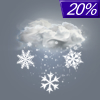 20% chance of snow on Sunday