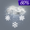 60% chance of snow Wednesday Night