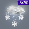 90% chance of snow Friday Night