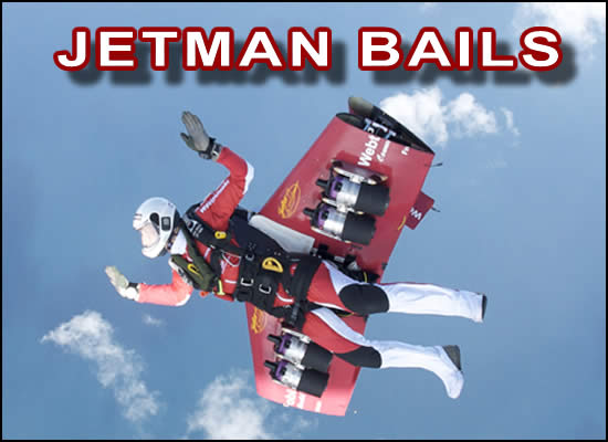 Jetman Bails into Ocean