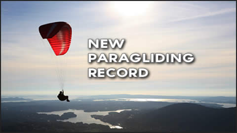 Nate Scales Paragliding Record