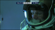Felix's face shield malfunctioned during the mission which caused it to fog up during his descent