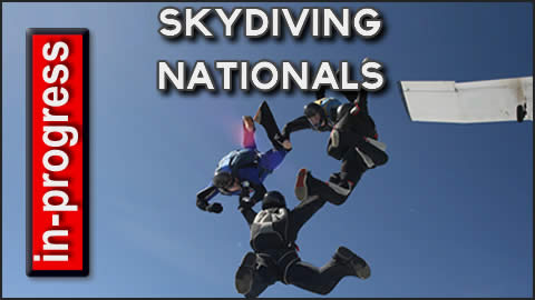 Skydiving Nationals in Progress