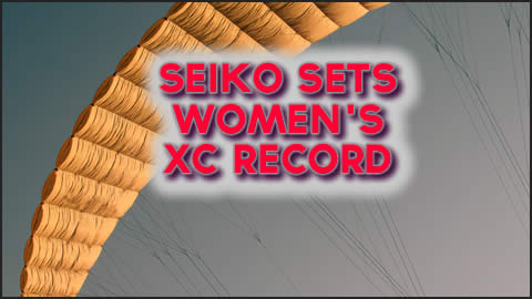 Seiko Sets Women's Paragliding Record