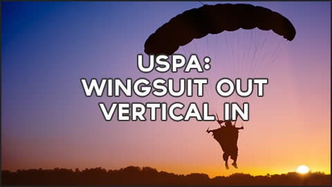 USPA Wingsuit Out Vertical In