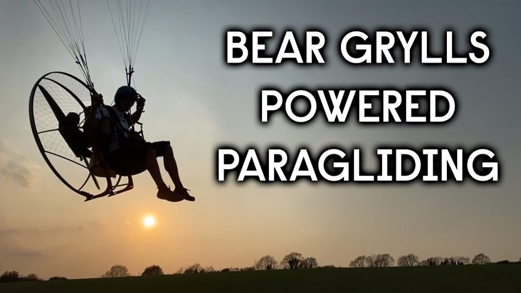 Bear Grylls Goes Powered Paragliding