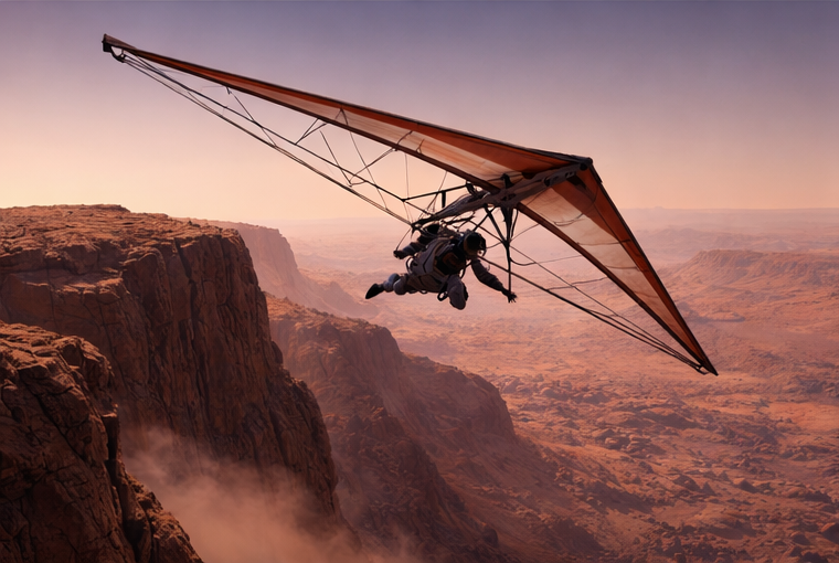Hang Gliding on Mars